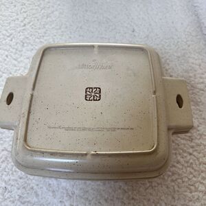 LittonWare Microwave Cookware 1.5 Qt Casserole Square Dish 39272 Lid 39271 Vtg